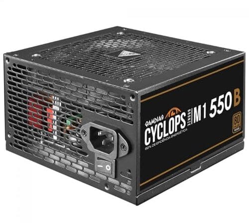 Fonte de Alimentação Gamdias Cyclops M1-550B - 550W, 80 Plus, Bronze, PFC Ativo, S/Cabo