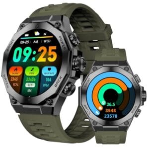 Relogio Inteligente AURAFIT Smartwatch Relógio Inteligente Masculino, com Tela AMOLED 3,6 cm, AI ChatGPT IP67 à Prova d'Água, Chamadas Bluetooth, 150+ Monitoramento Esportivo