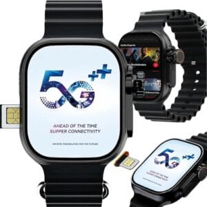 Smartwatch Relógio Inteligente 5G Ultra 3 AI, 16GB, com Pulseiras de 49mm, Tela AMOLED, CHIP, Câmera, NFC, ChatGPT, GPS, Masculino, Multifuncional, Resistente à Água, Moderno (Preto)