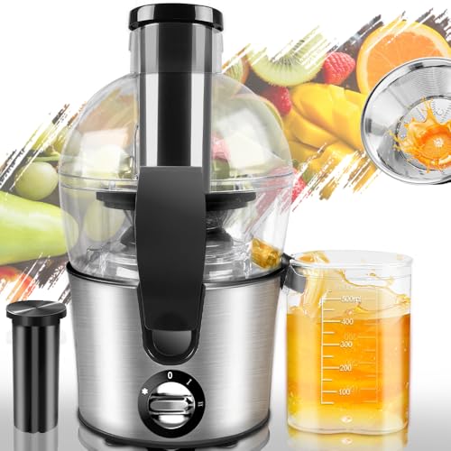 Larmao Espremedor de Laranja, 110V, 2L, 800W, Centrifuga de Frutas, Juicer, Espremedor de Frutas, Centrifuga de Frutas, Centrifuga de Alimentos, Centrífuga de Frutas