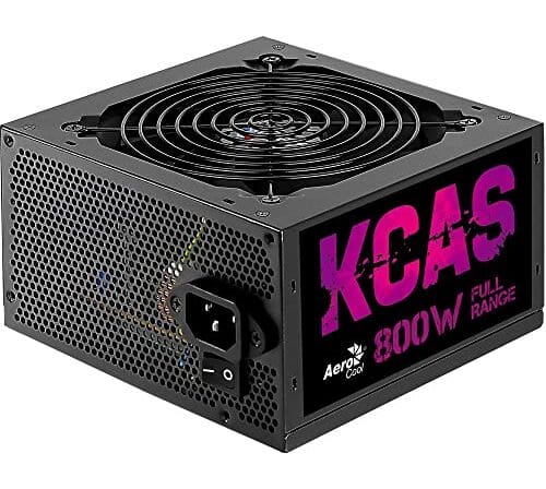 Fonte Gamer ATX KCAS 800W PFC Ativo 80 Plus Bronze Aerocool