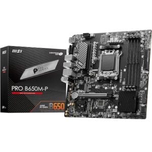 Placa Mãe MSI PRO B650M-P (AM5/4xDDR5/HDMI/DisplayPort/VGA/M.2/USB 3.2)