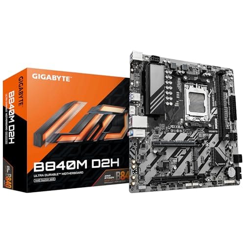 Placa Mãe Gigabyte B840M D2H (AM5/2xDDR5/HDMI/USB 3.2/M.2)