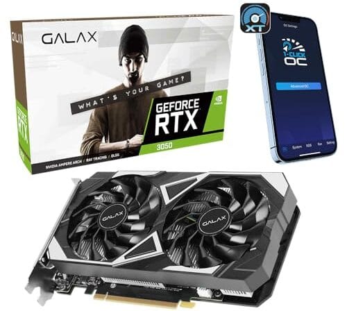 Placa de Vídeo Galax NVIDIA GeForce RTX 3050 EX, 6GB, GDDR6, DLSS, Ray Tracing