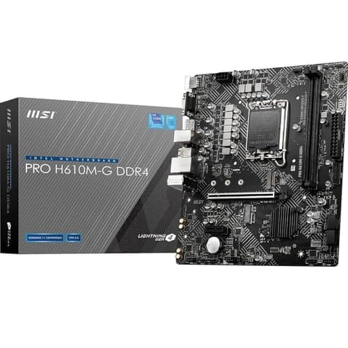 Placa Mãe MSI PRO H610M-G (LGA1700 /2xDDR4/HDMI/VGA/DP/M.2/USB 3.2)