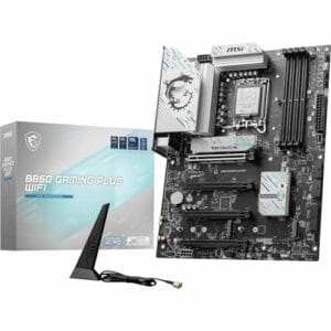 MSI Placa-mãe B860 Gaming Plus WiFi, ATX - Suporta processadores Intel Core Ultra (Série 2), LGA 1851 - DDR5 Memory Boost 8800+ MT/s (OC), PCIe 5.0 x16 x16, M.2 Gen5, Intel Killer 5G LAN, Wi-Fi 7