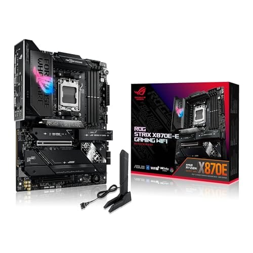ASUS ROG STRIX X870E-E GAMING WIFI - Placa-mãe ATX AMD X870 - 24 Portas USB - 4 Slots de Memória - 192 GB Máximo