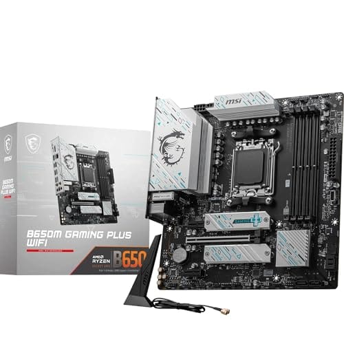 Placa Mãe MSI B650M GAMING PLUS WIFI (AM5/4xDDR5/HDMI/DisplayPort/M.2/USB 3.2)