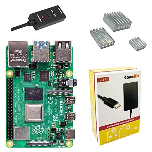 Kit básico Raspberry Pi 4 da CanaKit, 8GB RAM