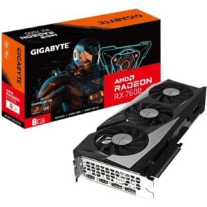GPU GIGABYTE AMD RADEON RX 7600 GAMING OC 8GB 128BITS GDDR6 GV-R76GAMING OC-8GD