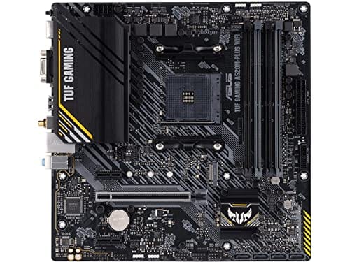 ASUS Placa-mãe TUF Gaming A520M-PLUS (WiFi) AMD AM4 (3ª geração Ryzen™) microATX (suporte M.2, Wi-Fi 802.11ac, DisplayPort, HDMI, D-Sub, USB 3.2 Gen 1 Type-A e cabeçalhos Aura Endereçáveis Gen 2)