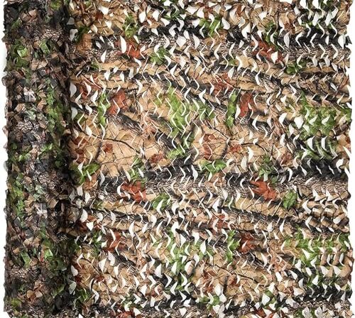 FullLit Rede camuflada, rede de camuflagem, rede de camuflagem cega de 5 m × 5 m, decorações de festa do exército, redes de cerca de guarda-sol, malha camuflada, ótima para acampamento, tiro, capa de