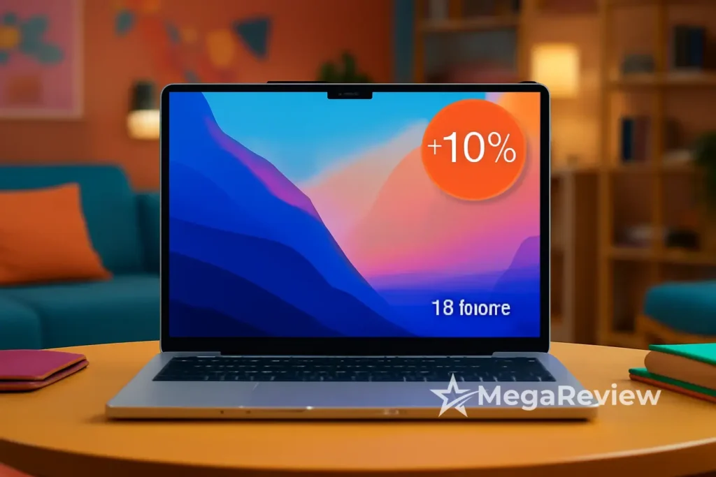 Apple 2025 MacBook Air com 10% OFF e 18 horas de autonomia na Amazon