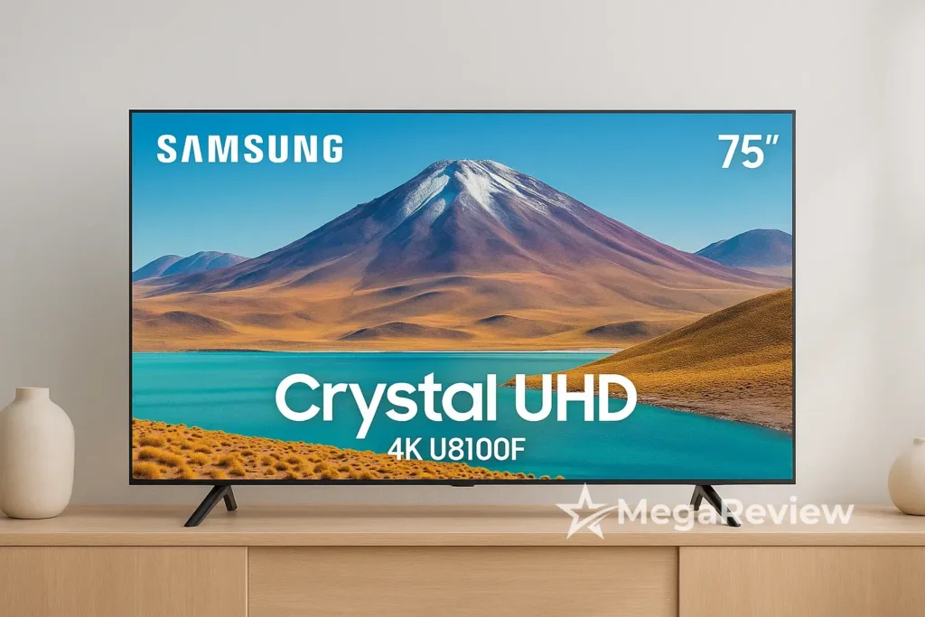 Samsung Smart TV 75" Crystal UHD 4K U8100F tem 9% OFF na Amazon