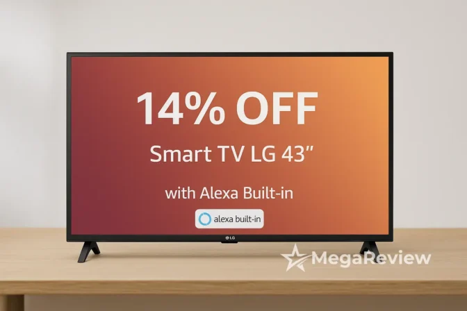 Smart TV LG 43" com 14% OFF e Alexa integrada na Amazon