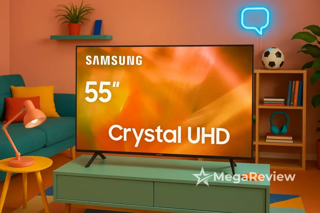 Smart TV Samsung 55" Crystal UHD 4K por R$ 2.598,89 na Amazon; até 10x sem juros