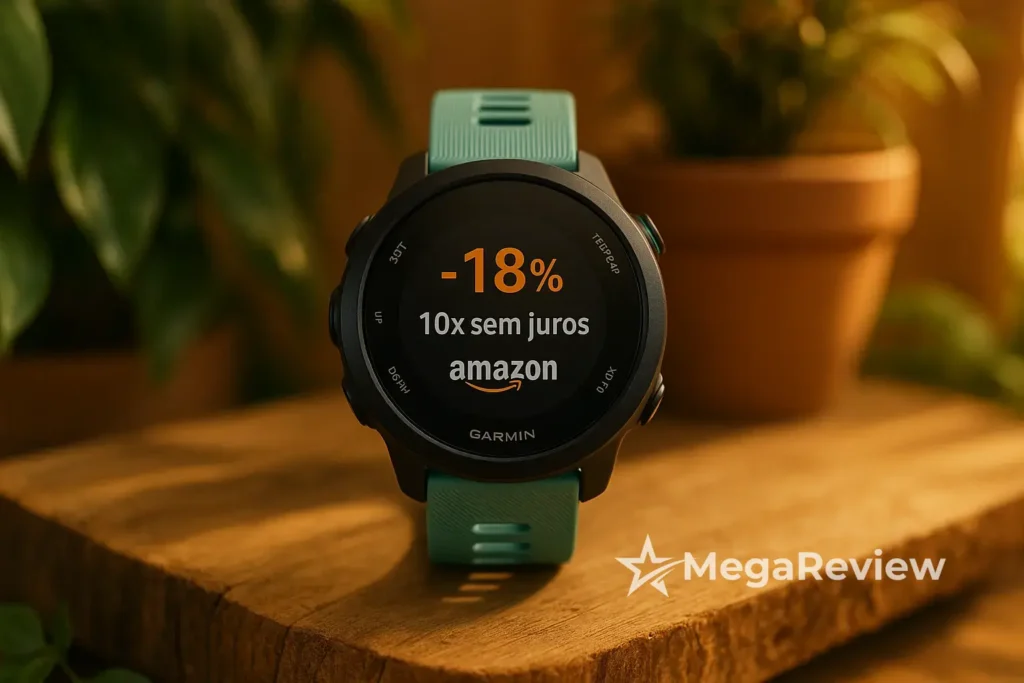 Garmin Forerunner 55 com 18% OFF e 10x sem juros na Amazon