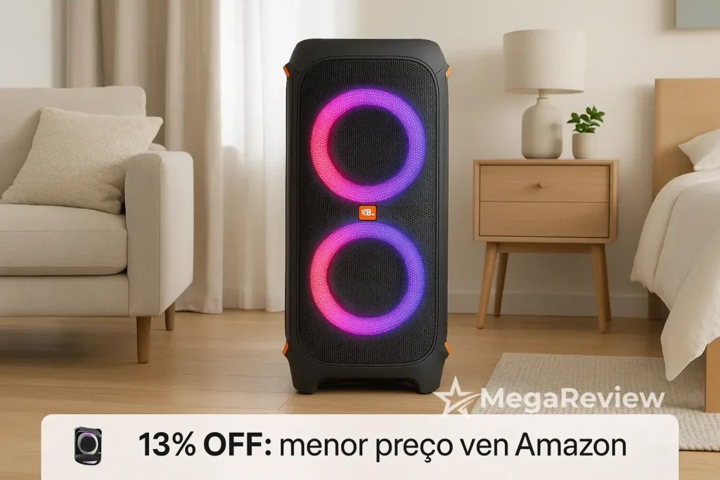 JBL PartyBox 710 com 13% OFF: menor preço verificado hoje na Amazon