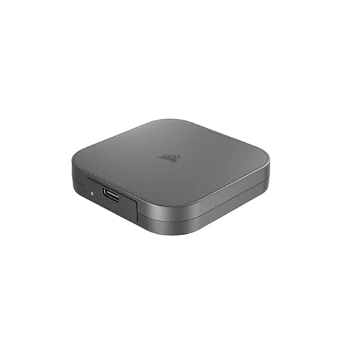 Corsair EX400U 1TB USB4 portátil externo tipo C SSD – 3.2 Gen2 2x2 conexões, até 40 Gbps, Plug and Play, MagSafe, inclui cabo – Windows PC, iOS Mac – Cinza