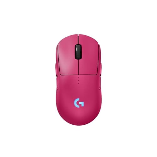 Mouse Gamer Sem Fio Logitech G PRO 2 LIGHTSPEED para Destros ou Canhotos, 4 Botões Programáveis e Removíveis, Sensor Hero 2 44K DPI, Carregamento USB-C, PC/Mac - Magenta