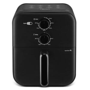 Fritadeira Sem Óleo Capacidade de 4L, Midea, 1400 W, Aquece Em 10-60 min 80℃ a 200 ℃, Air Fryer Com Fluxo de Ar de 360°, Fritadeira Eletrica, Design Compacto, Preto, 220V, MAF400P0APK
