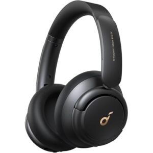 soundcore Q30 da Anker, Fone de Ouvido Sem Fio, ANC, Bluetooth, Headphone Over-Ear, Som de Alta Resolução, EQ Personalizável via App, 80h de Bateria, Conexão Multiponto, Ajuste Confortável, Preto