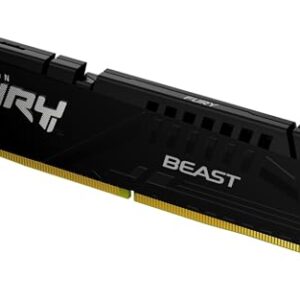 Kingston Memória de desktop Fury Beast 16GB 6000MT/s DDR5 CL36 | AMD Expo | Plug N Play | Módulo único | KF560C36BBE2-16