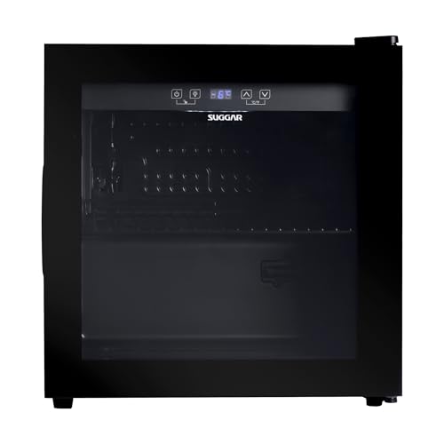 Cervejeira Suggar 48L 220V Preta com Porta de Vidro