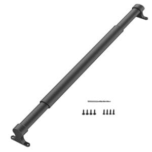 WanDwel Maçaneta de porta de tela de trailer de alumínio 54.6-81.3 cm barra transversal, suporte de porta de entrada de trailer de metal resistente, acessórios ergonômicos de garra/empurrar reboque