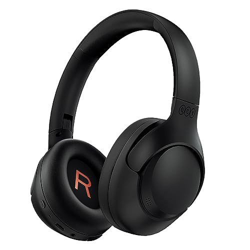 QCY H3 ANC Fone de Ouvido Bluetooth, Cancelamento de Ruído Ativo Headphone Bluetooth 5.4 Headset com Microfone, Certificação Hi-Res Audio, Conexão Multipontos, 60 horas reprodução, Preto