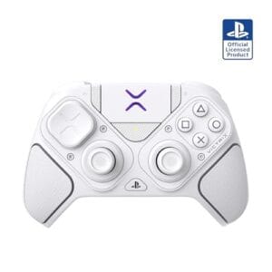 Turtle Beach Victrix Pro BFG Reloaded Blanco Mando modular inalámbrico para PS5 y PS4. Con licencia oficial de PlayStation para jugadores competitivos y de esports