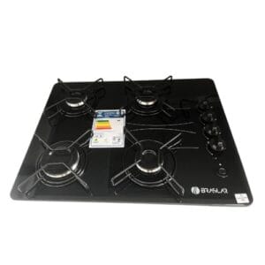 Cooktop A Gás 4 Bocas Braslar Pop Automático Preto Bivolt