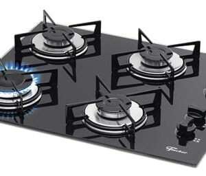 FISCHER COOKTOP GÁS 4 BOCAS MESA VIDRO PRETA BIVOLT 1519-5713