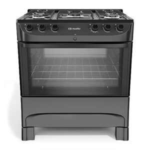 Fogão Mueller 5 Bocas Preto Fosco MFI5BC - Bivolt