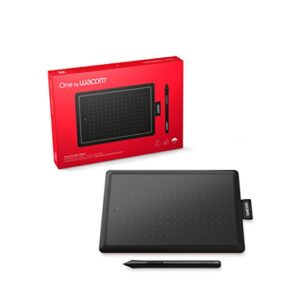 Mesa Digitalizadora One By Wacom CTL472, Pequena, Pen LP-190K, Preto e Vermelho