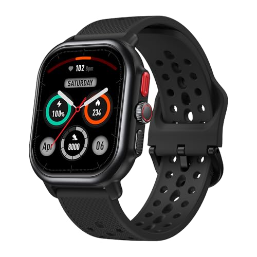 Zeblaze Beyond 3 Pro Smart Watch (atender/fazer chamada), exibição HD de 2,15 "AMOLED, IP68 impermeável 100 + modos esportivos Relógio de rastreador de fitness (Preto)