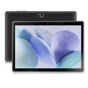 Tablet Android de 10 polegadas, 32 GB de armazenamento, quad-core, tela HD IPS, câmera dupla, WiFi, Bluetooth, tablets com bateria de 6000 mAh, tipo C (cinza)