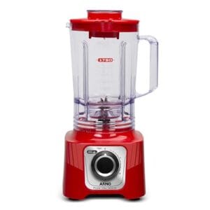 Liquidificador Arno Powermax 1400W LN63, Vermelho, com 6 Lâminas Powelix Pro, 3,1L de Capacidade, 15 Velocidades e Design Moderno, 220V