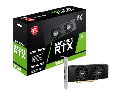 MSI GeForce RTX 3050 LP 6G OC (6GB GDDR6/PCI Express 4.0/1492MHz/14000MHz/Perfil baixo)