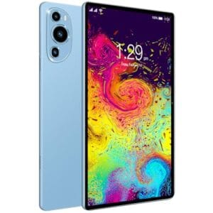 3 em 1 Tablet, com Capa/Teclado/Mouse, 10.1 Polegada, 1920x1200 Tela Processador Octa-Core, 12GB RAM+512GB ROM, Câmera de 16MP + 32MP, Android 13, 8000mAh, Versão WiFi (Azul)