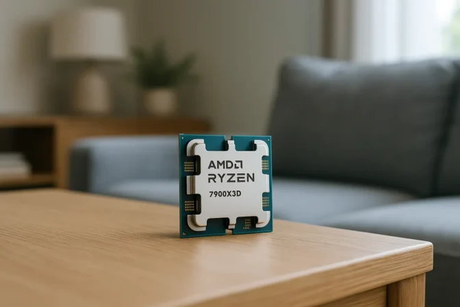 Melhor processador AMD Ryzen 9 7900X3D da AMD com 3D V-Cache