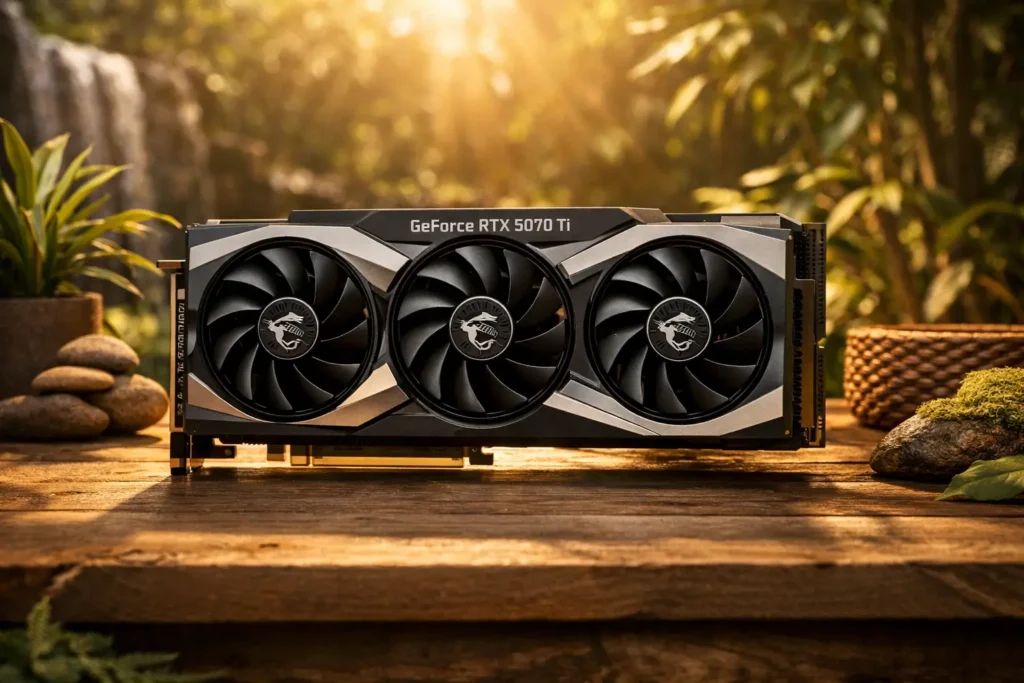 MSI GeForce RTX 5070 Ti barata e confiável para todos os bolsos