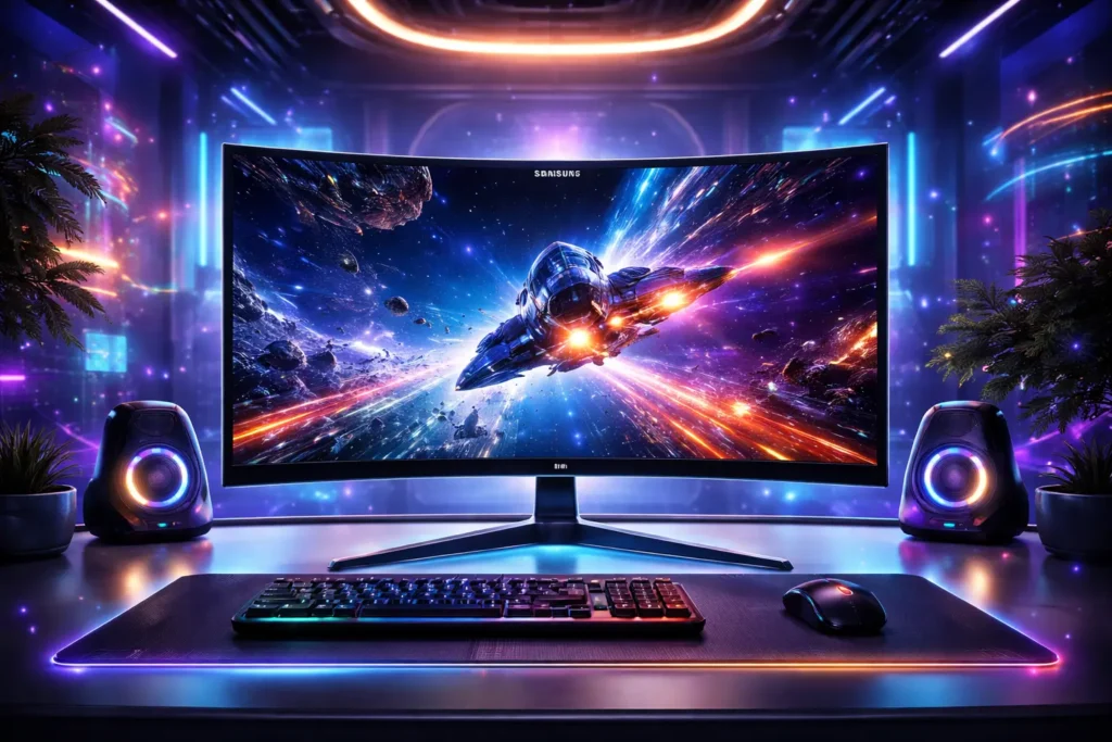 Tela infinita: 6 Monitor Gamer samsung com display premium