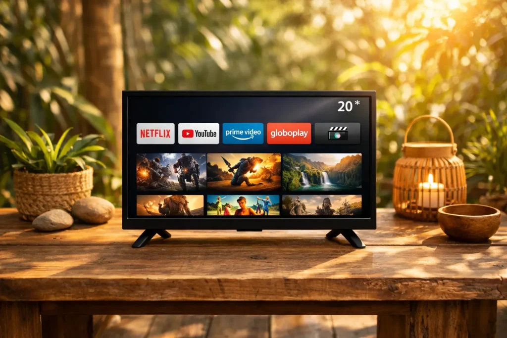 Melhores Smart TVs de 20 Polegadas em 12/30/2025: 6 opções que valem o investimento