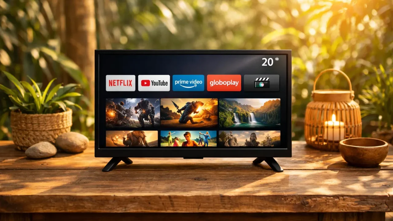 Melhores Smart TVs de 20 Polegadas em 12/30/2025: 6 opções que valem o investimento