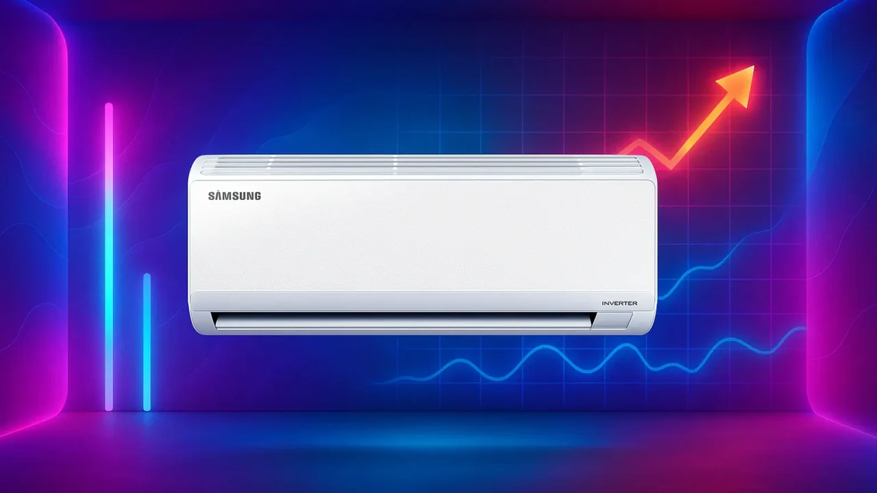 Sob medida para quartos: 6 split inverter 9000 BTUs Samsung