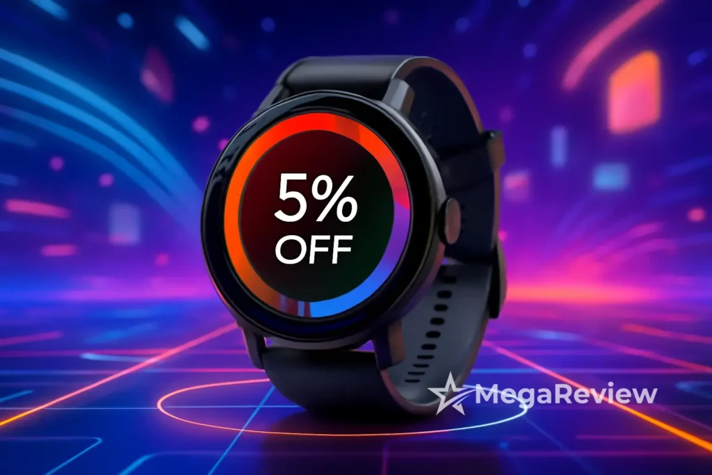 Smartwatch Redondo AMOLED 1.43" com 5% OFF na Amazon