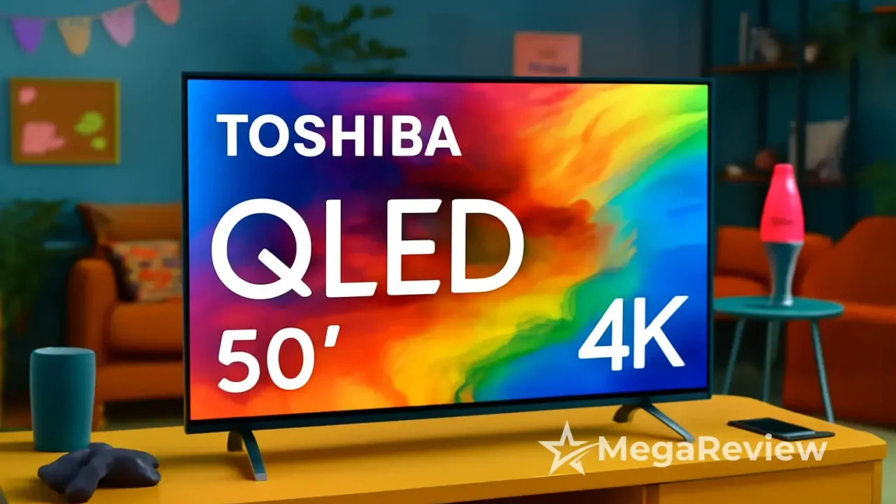 Smart TV QLED 50" 4K Toshiba 50C450NS por R$ 1.998,90 na Amazon; em até 12x sem juros