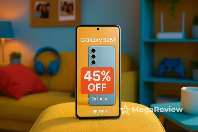 Galaxy S25 FE 256GB com 45% OFF na Amazon; em até 12x