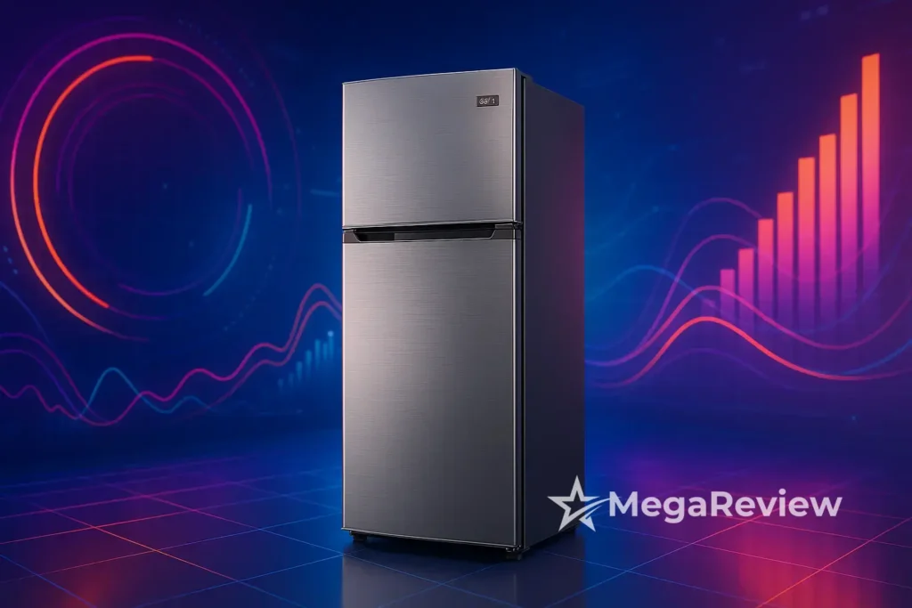 Geladeira Midea 347L 7% OFF 12x Amazon; preço hoje